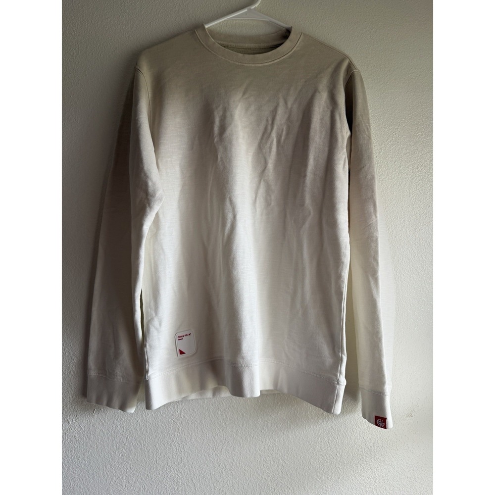 Chick-fil-A Team Style Pullover Womens Small Long Sleeve Crème White